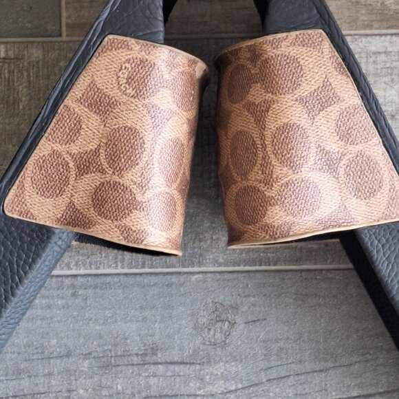 Tan Coach Signature Canvas Slide main image 11